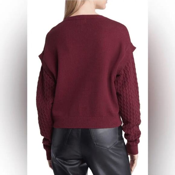 Open Edit Stitch Sleeve Sweater - Picture 2 of 8